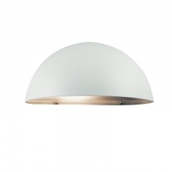 Dome Outdoor Wall Light - White