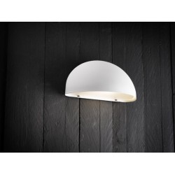 Dome Outdoor Wall Light - White