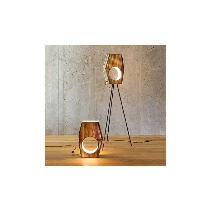 Tulip Wood Modernist Standing Floor Light