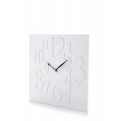 Frieze Matt White Square Wall Clock