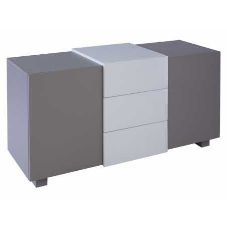 Marlow 2 Door Sideboard - Stone & White Accent