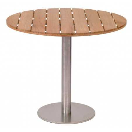 Positano Round Teak Pedestal Table - 90cm
