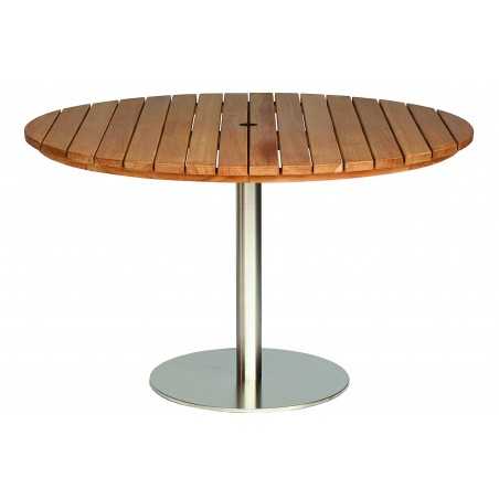 Positano Round Teak Pedestal Table - 130CM