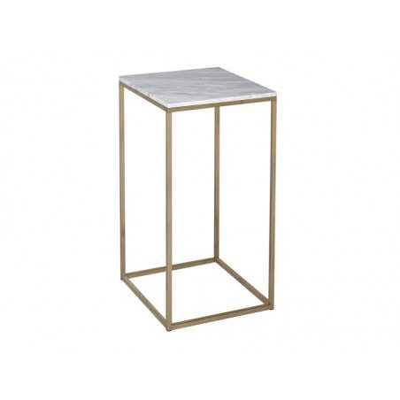 Square Lamp Stand - Kensal MARBLE with BRASS base