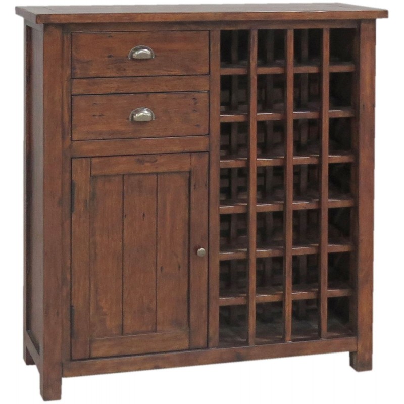 Reclaimed Pine Wine Cabinet
