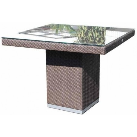 Skyline Design Pacific Dining Table With Glass Top