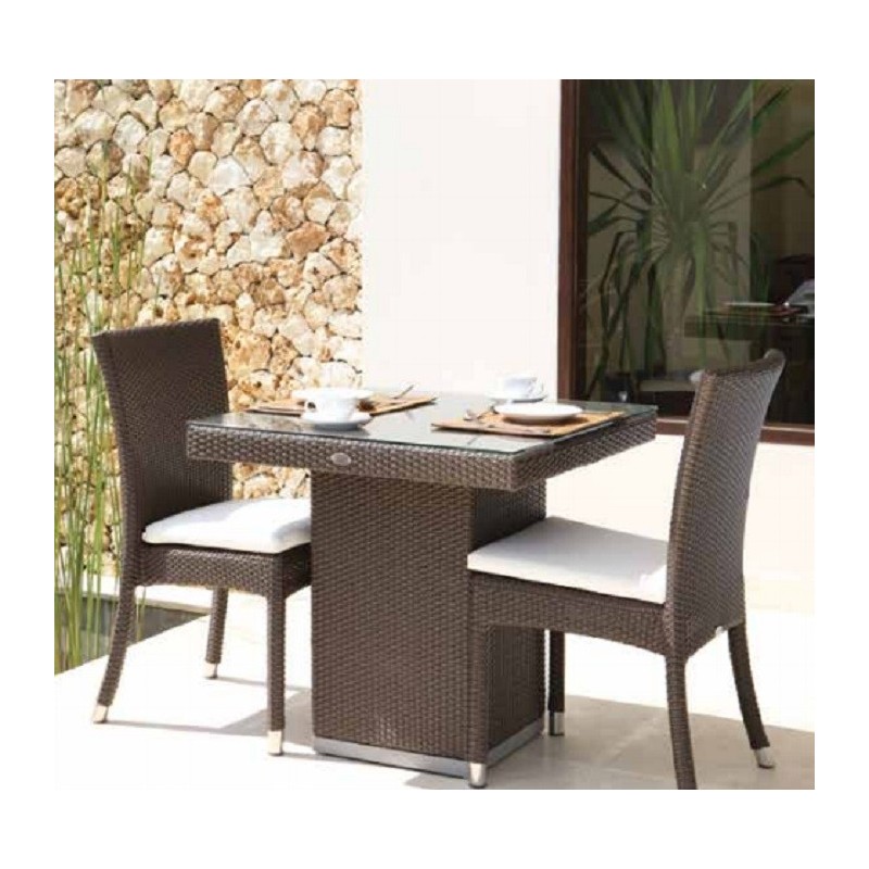 Skyline Design Pacific Dining Table With Glass Top