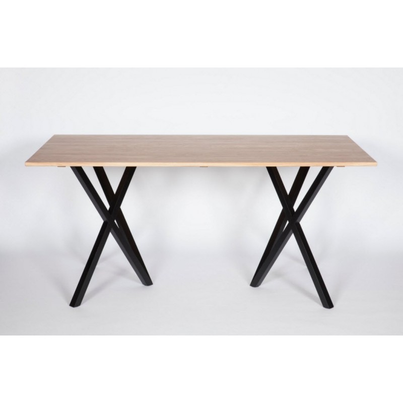 Mika Solid Oak Table Base | Optional Tops