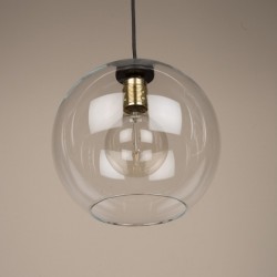 Culinary Concepts Globe Clear Glass Shade Pendant Light