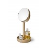 Wireworks Magnify Mirror Close-up in Natural Oak