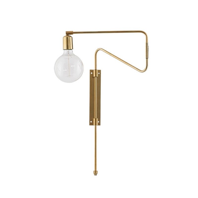 House Doctor Brass Swinging Wall Lamp