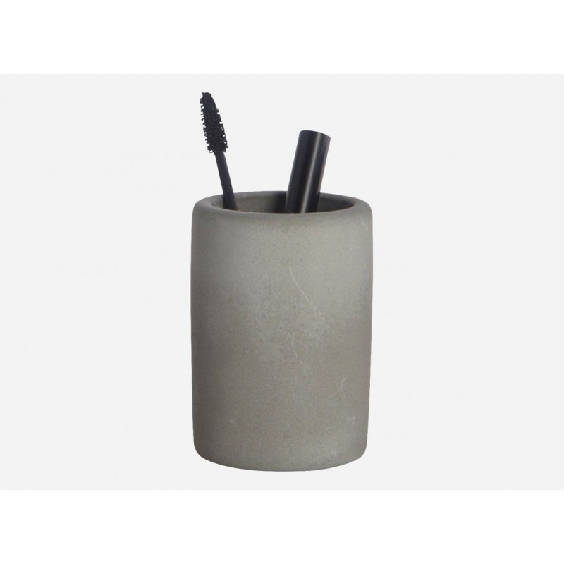 Cement Bathroom Tumbler from House Doctor