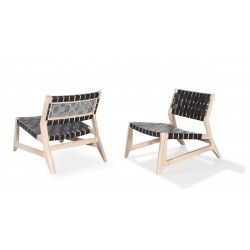 Wewood Odhin Lounge Chair with Oak Or Walnut Frame