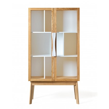 Avon Modern Display Cabinet White, Modern Display Cabinet