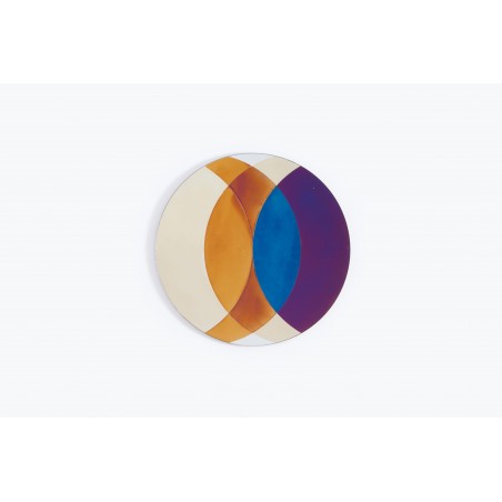 Transience Multicoloured Small Circle Mirror