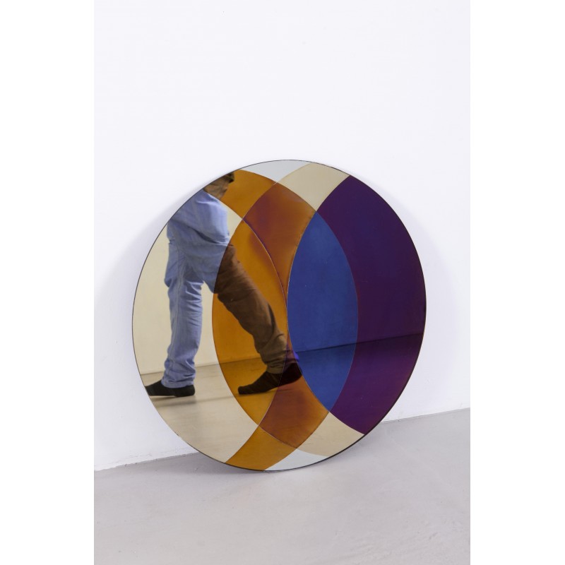 Transience Multicoloured Small Circle Mirror