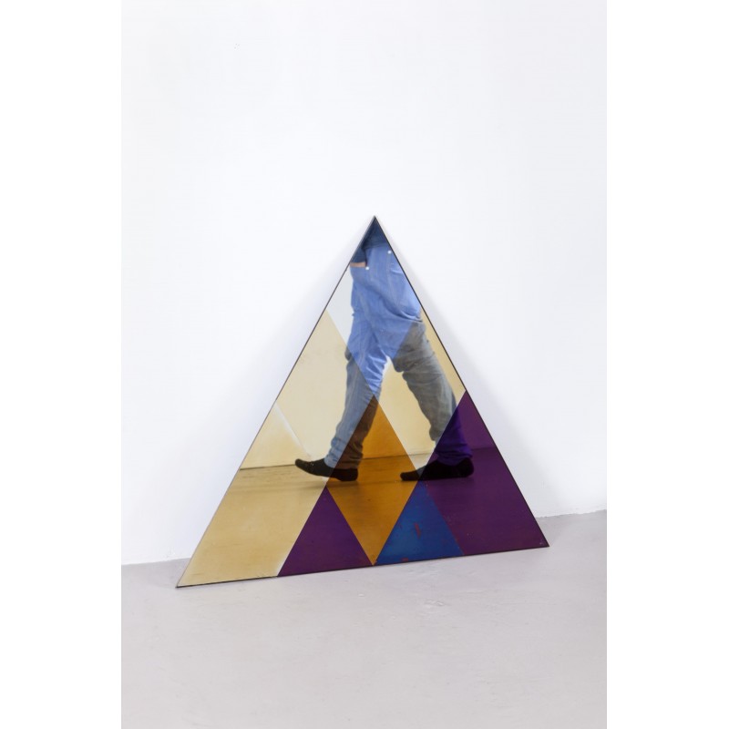 Transience Multicoloured Small Triangular Mirror