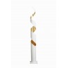 Gibas Remi Steel Floor Lamp | Silver and Gold Foil