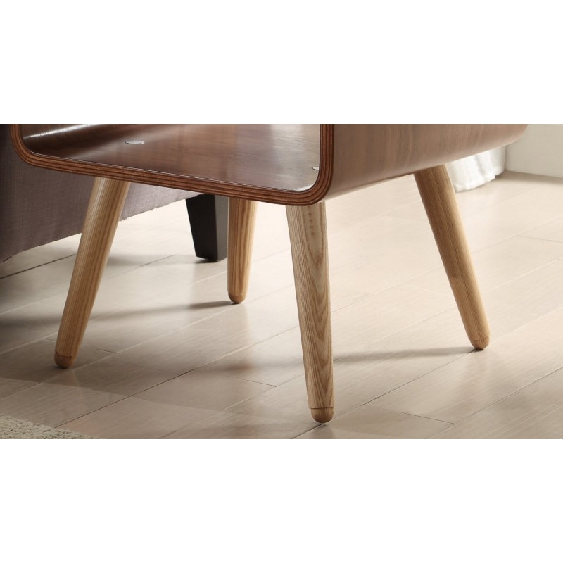 Alvar Walnut Side Table Solid Ash Legs