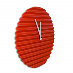 Wave Wall Clock by Sabrina Fossi Design - Red