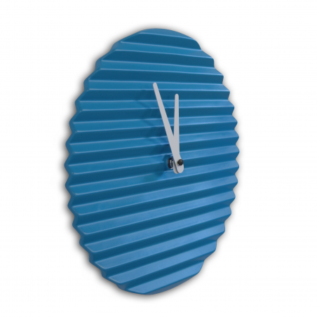 Wave Wall Clock by Sabrina Fossi Design - Cerulean Blue