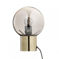 Bloomingville Table Lamp with Silver Glass and Gold Base