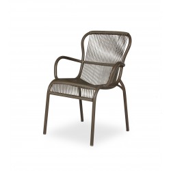 Vincent Sheppard Loop Outdoor Dining Chair Taupe