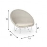 Vincent Sheppard Gipsy Cocoon Chair | Stainless Steel Frame