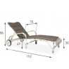 Vincent Sheppard Lucy White Wicker Outdoor Sunbed