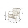 Vincent Sheppard Lazy Lucy White Wicker Outdoor Armchair
