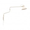 Hubsch White and Gold Wall Lamp