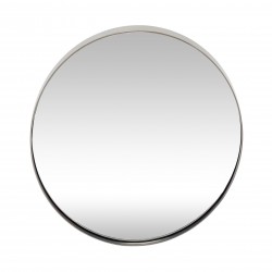 Hubsch Retro Wall Mirror Round | Nickel