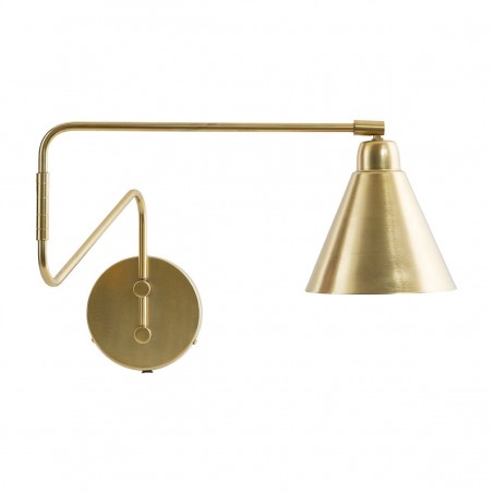 House Doctor Game Wall Lamp in Brass and White