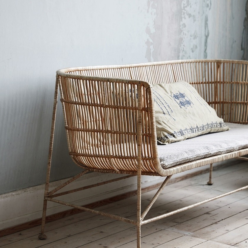 House Doctor Coon Sofa | Natural Rattan