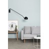 Hubsch Wall Lamp in Black Metal with Long Arm