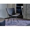 Rex Kralj Shell Lounge Chair in Fabric