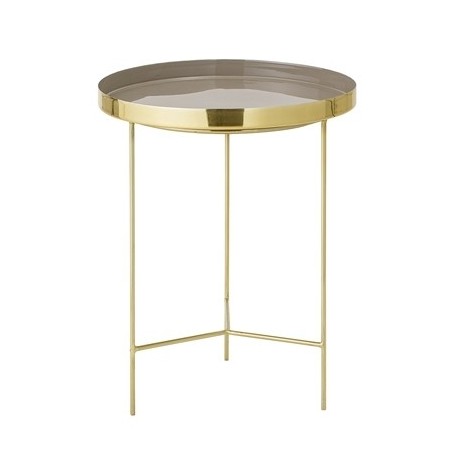 Bloomingville Brown Aluminum Tray Table