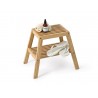 Wireworks Slatted Stool in Bamboo