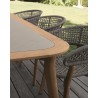 Talenti Moon Outdoor Dining Chair | Teak and Rope