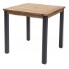 Square Teak Outdoor Table with Metal Legs | 70cm
