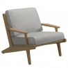 Gloster Bay Lounge Chair|Teak|Seagull/Granite