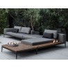 Gloster Grid Lounge Modular Left / Right Chaise Unit Teak