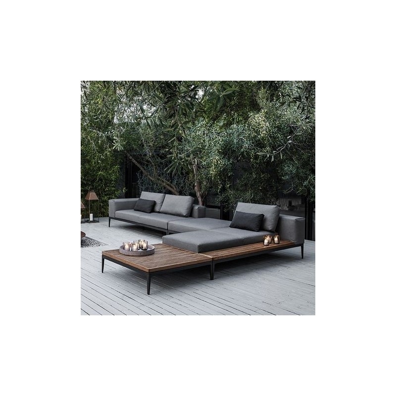 Gloster Grid Square Coffee Table Teak