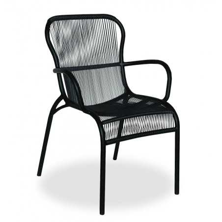 Vincent Sheppard Loop Outdoor Dining Chair| Black