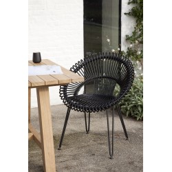 Vincent Sheppard Roxy Garden Dining Chair - Black