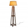 Natural Fir Wood Floor Lamp
