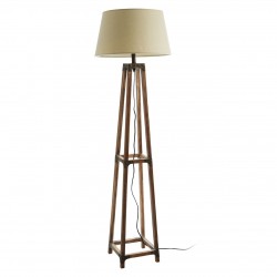 Natural Fir Wood Floor Lamp