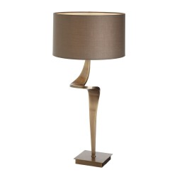 Rv Astley Enzo Antique Brass Table Lamp Left