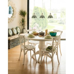 Dining Set in White Washed Wood