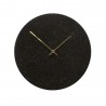 Hubsch Black Marble Wall Clock